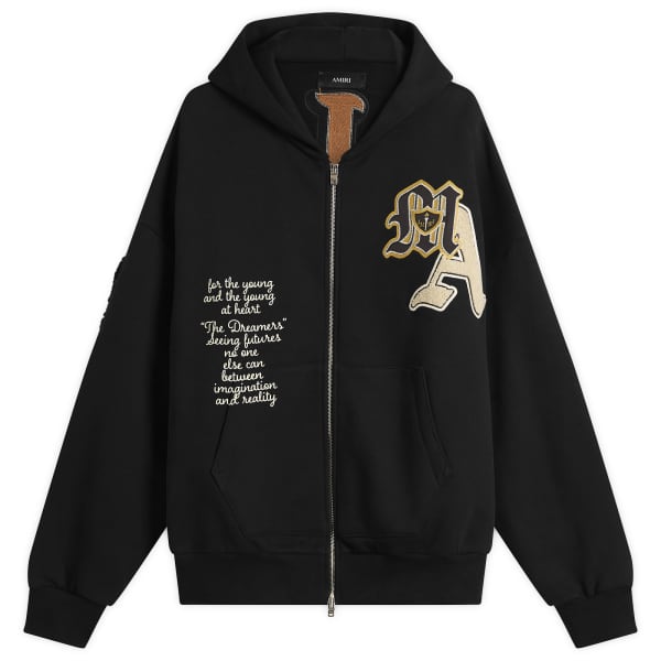 

Толстовка на молнии с нашивкой в университетском стиле Amiri, черный