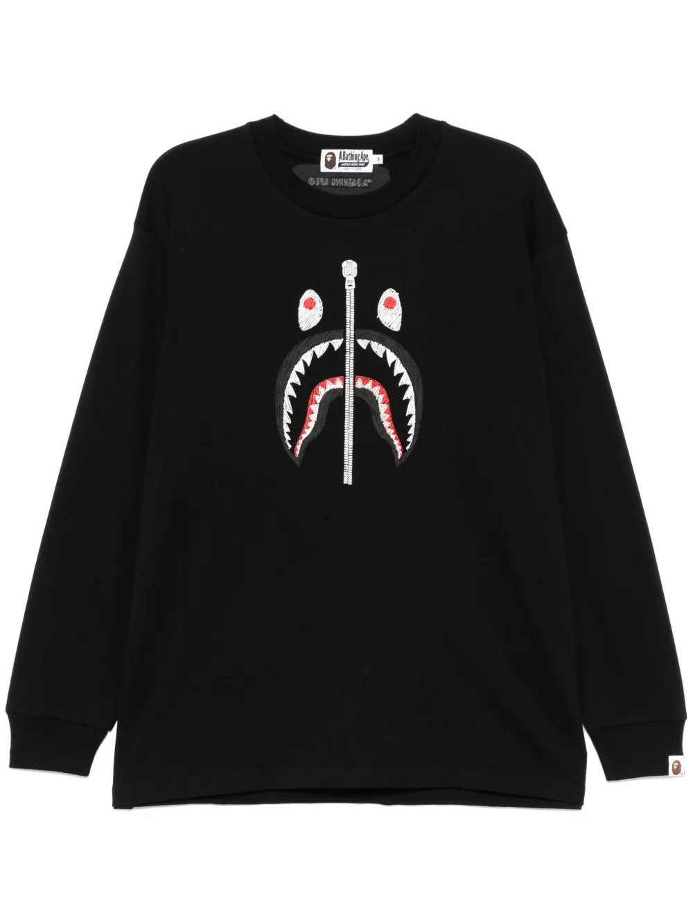 

Футболка с принтом A BATHING APE, черный