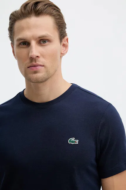 Футболка с круглым вырезом Lacoste, черный — фото 4