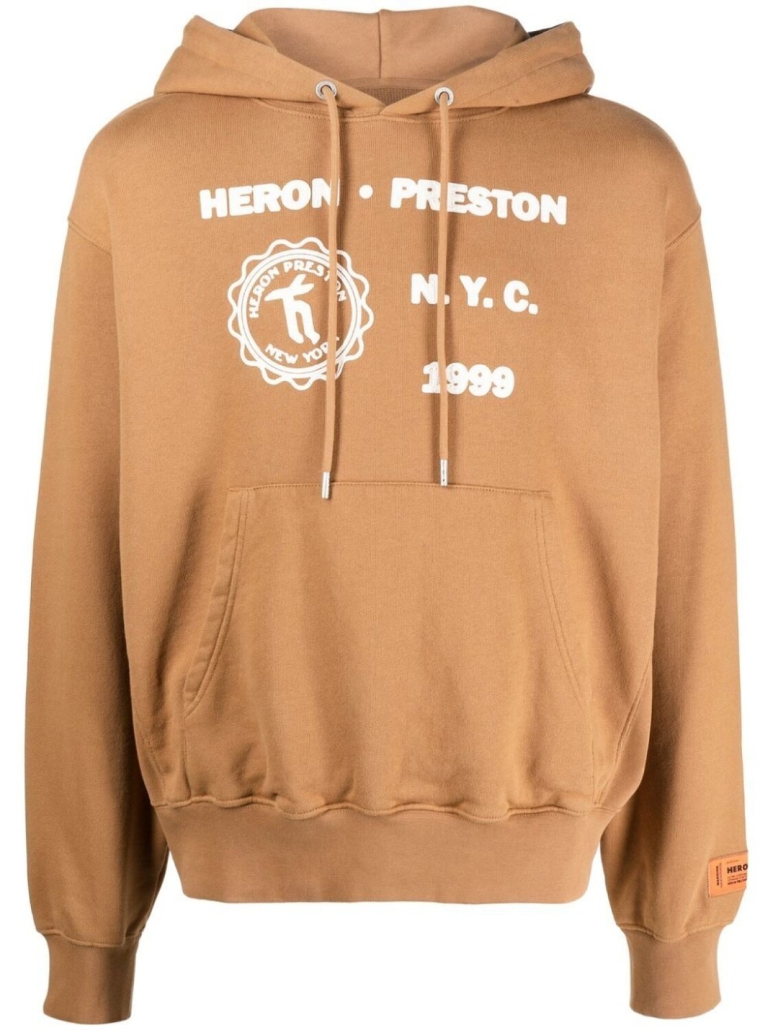 

Heron Preston худи с графичным принтом, коричневый