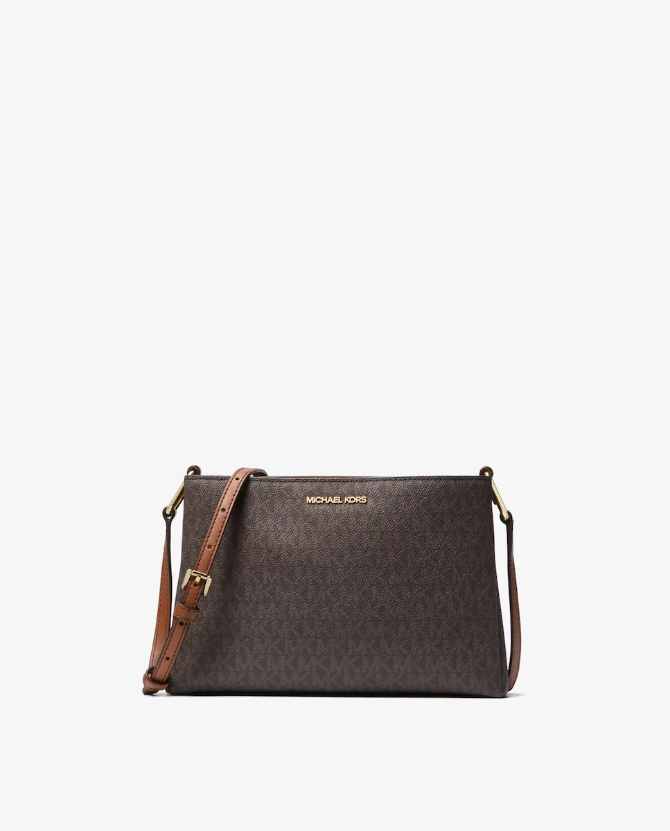 

Женская сумка-мессенджер Trisha, средняя, ​​с логотипом Michael Michael Kors, темно-коричневый