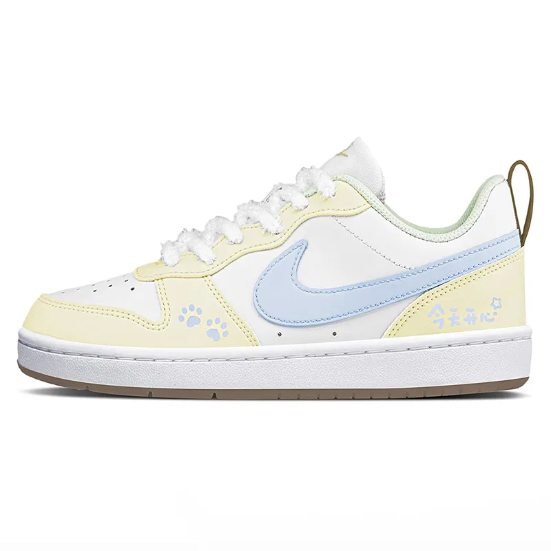 Кроссовки детские Nike Court Borough Meow Paw Wishes Low Top Custard