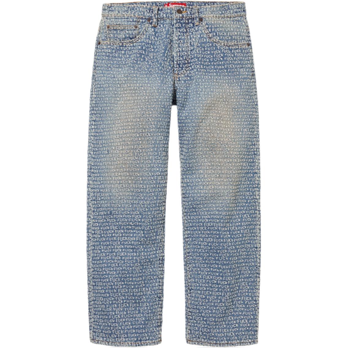 

Джинсы унисекс Supreme, синий/черный