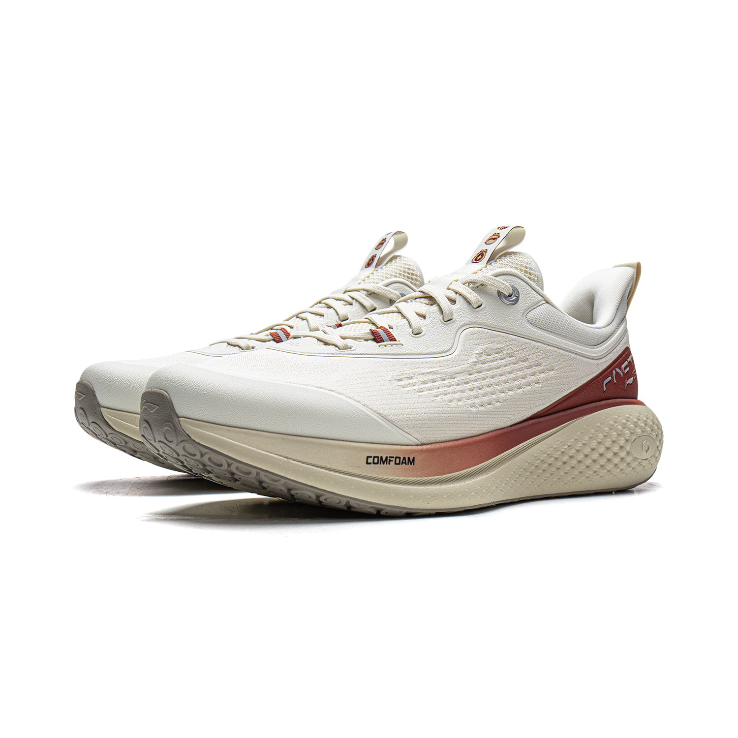 Li-Ning Li Ning Cushioning Slip Resistant Abrasion Resistant Breathable Support Rebound Low top Casual Shoes мужские бело-серые — фото 4