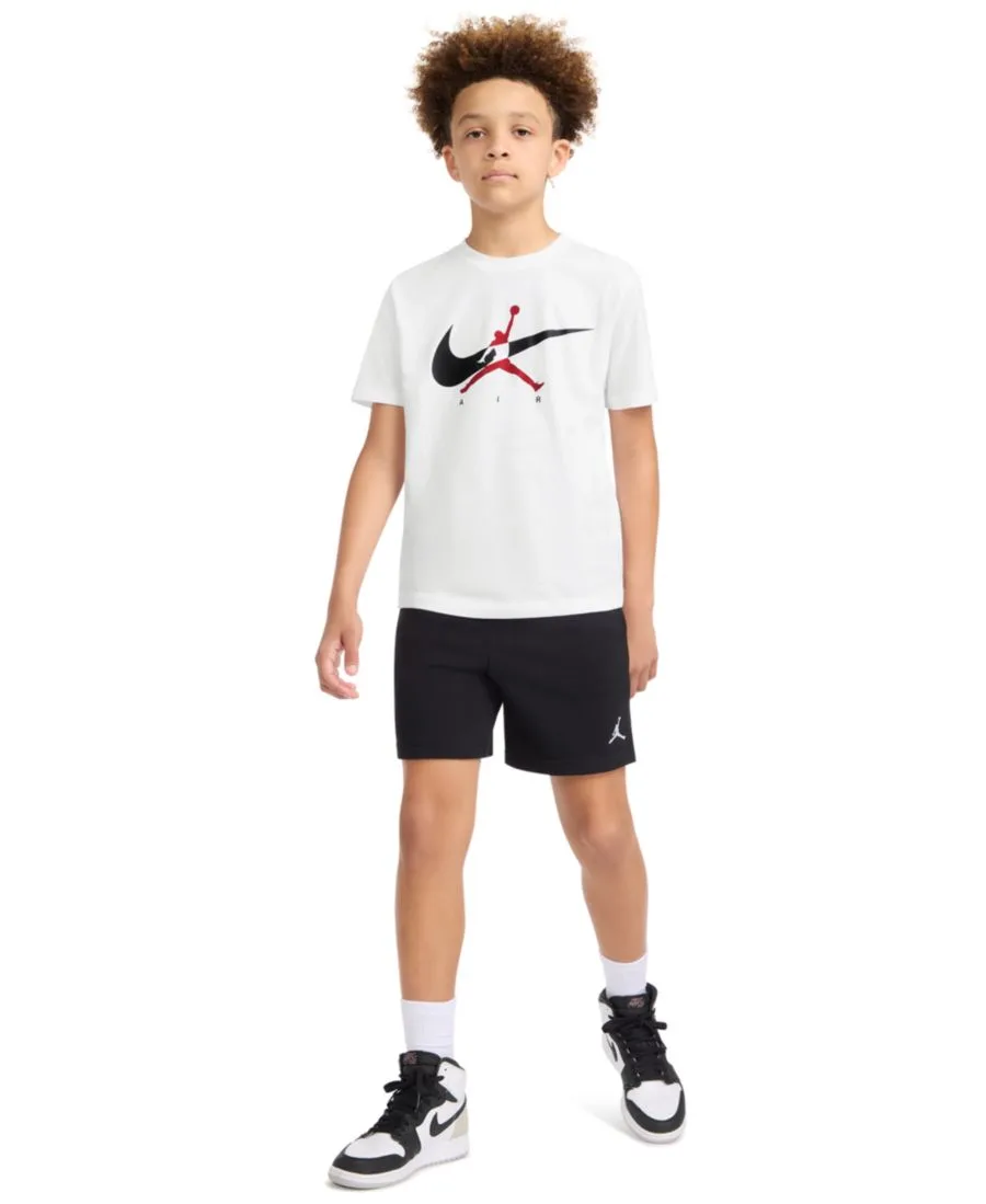 Детская футболка с круглым вырезом и логотипом Jumpman Swoosh (8-20 лет) Jordan, белый — фото 2