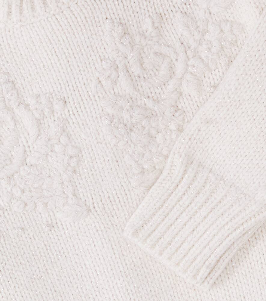 Свитер Gabri с вышивкой из ламе C'era Una Volta, Cream Lurex — фото 2