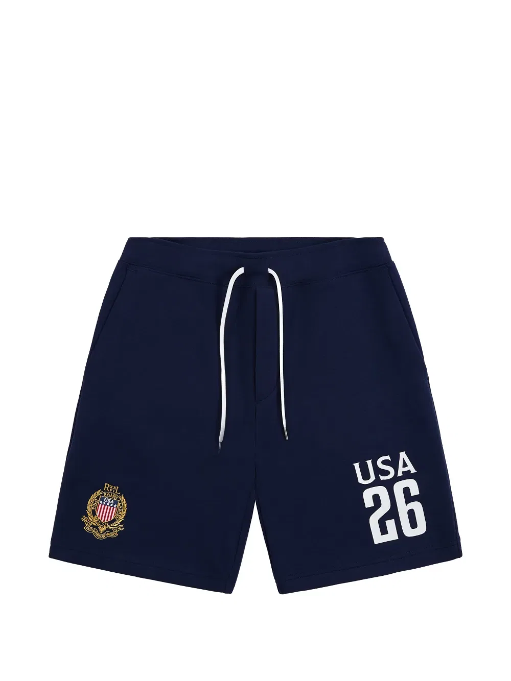 Шорты из двойной вязки с логотипом Polo Ralph Lauren, синий