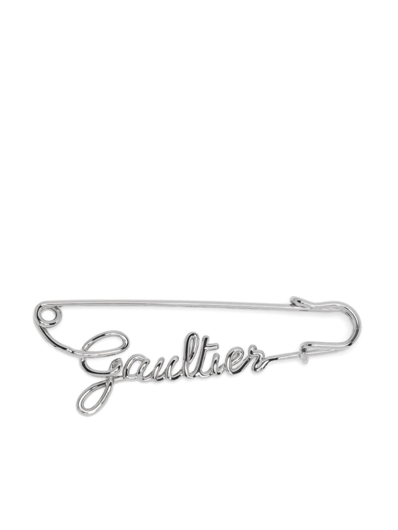 

Jean Paul Gaultier брошь с логотипом, серебряный