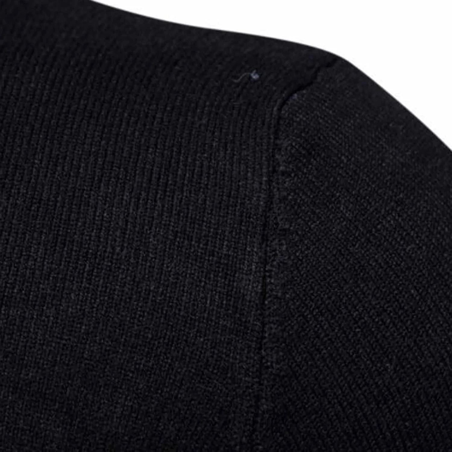 Мужской свитер Slim Fit с длинным рукавом и воротником-стойкой — фото 3