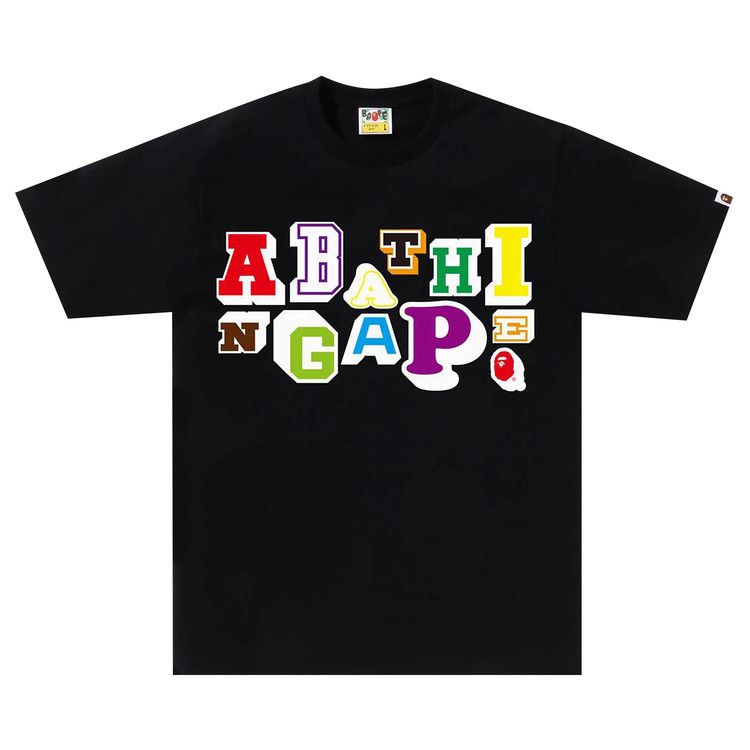 

Футболка BAPE Varsity Font Tee, Black
