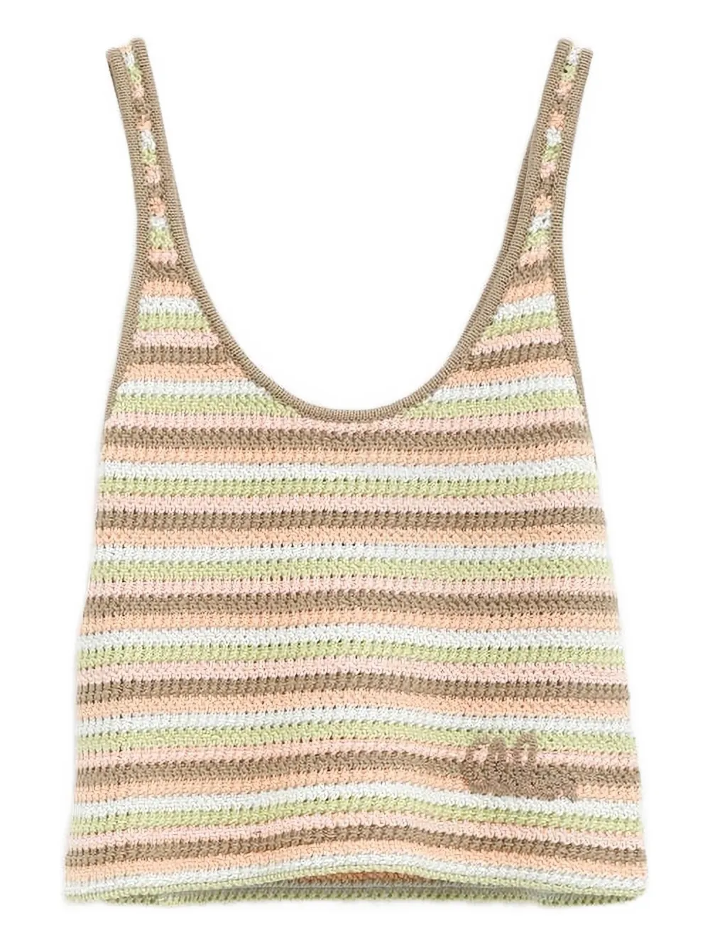 

Топ в технике кроше CHLOÉ, зеленый