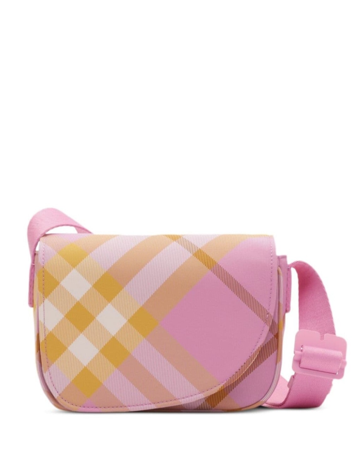 

Burberry Kids проверить сумку-мессенджер, розовый