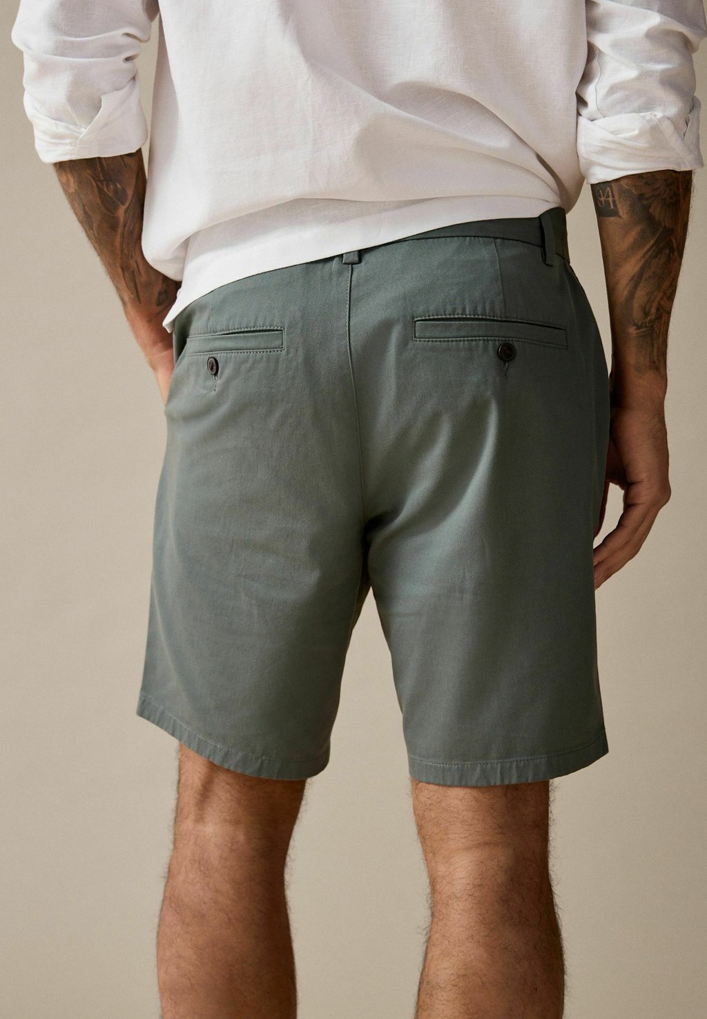 Шорты SLIM FIT STRETCH CHINO Next, синий — фото 2