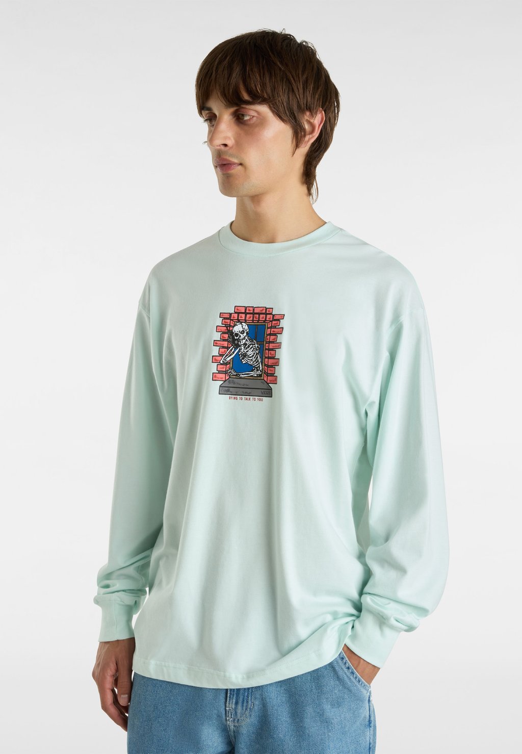 

Лонгслив SKULL WINDOW Vans, светло-зеленый