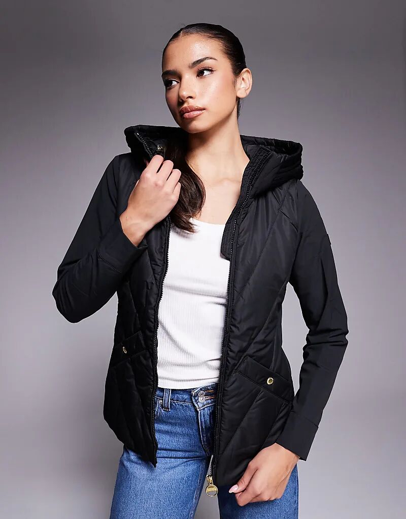 

Стеганая куртка Barbour International Diablo черного цвета