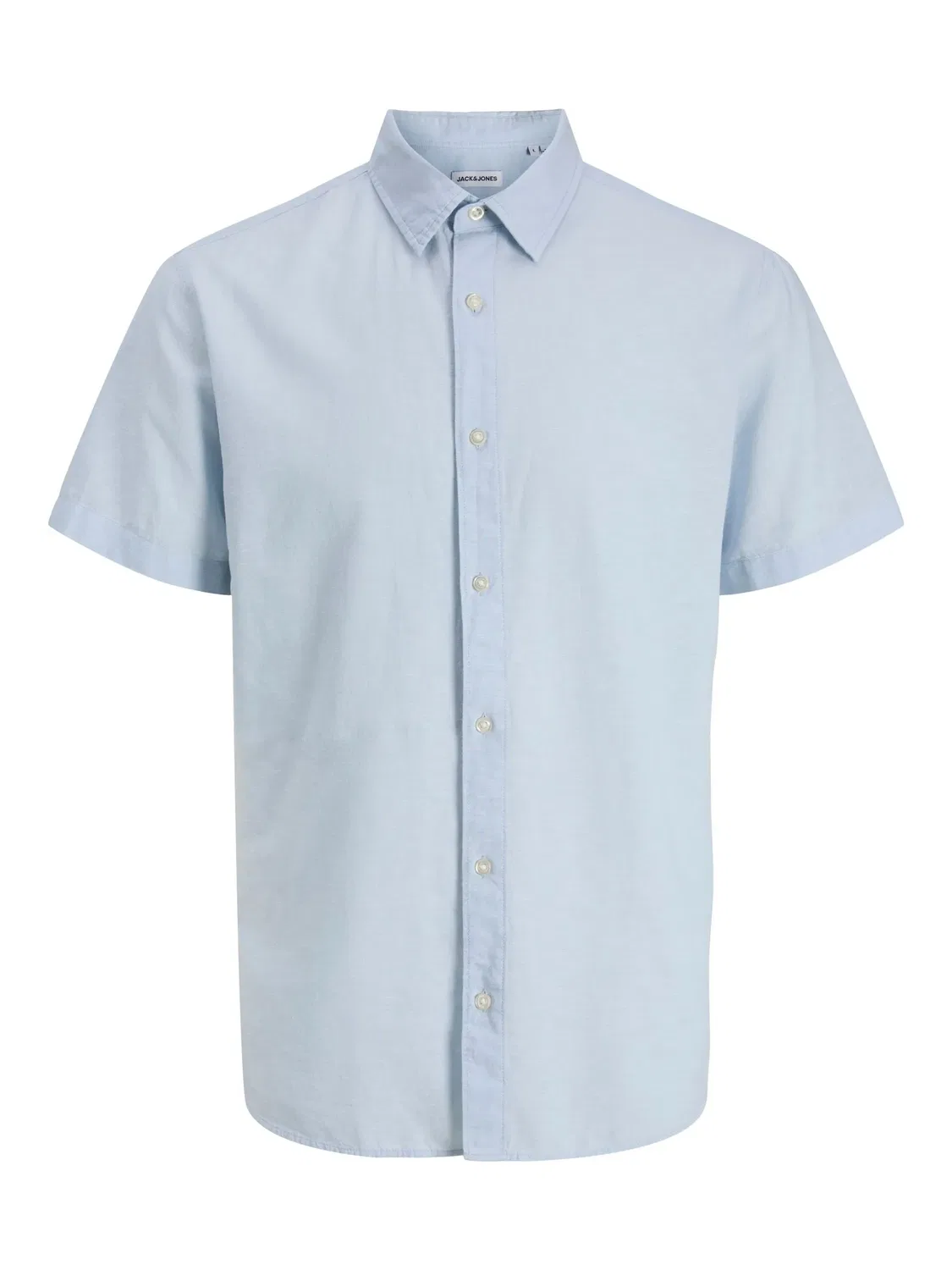 Рубашка из льна с хлопком, JACK & JONES Junior, celestial blue