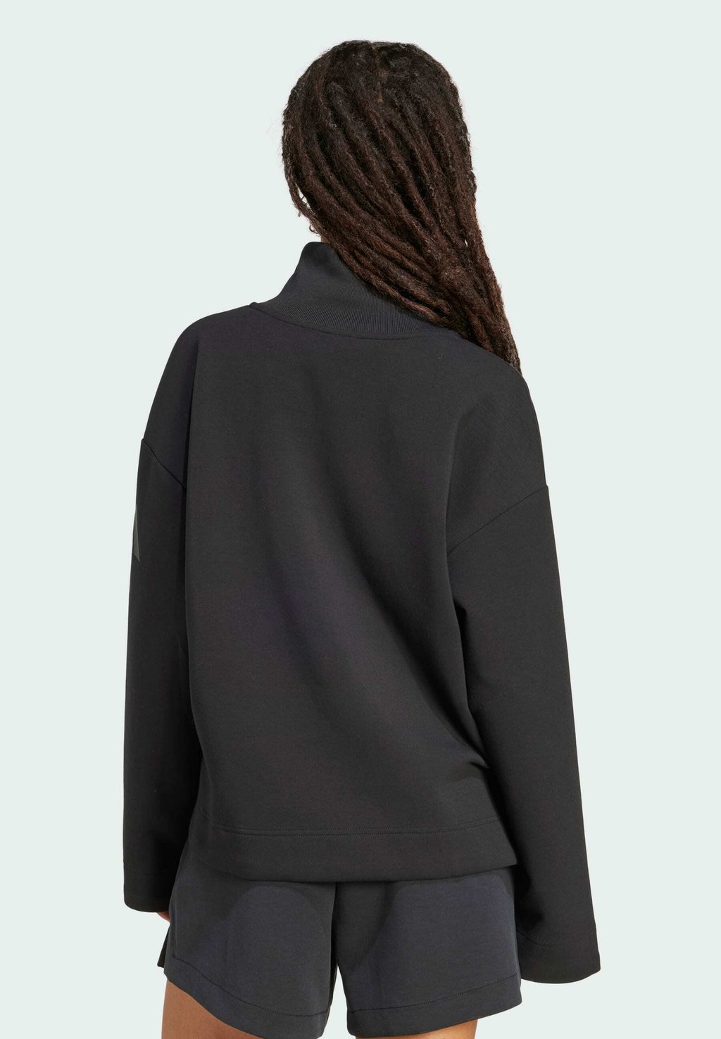 Толстовка ALL SOFT LUX QUARTER Adidas Sportswear, черный — фото 2