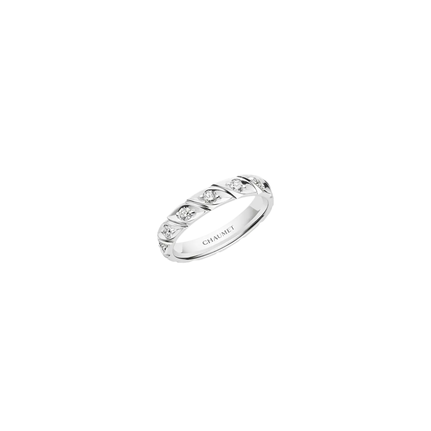 

Обручальное кольцо Chaumet Torsade из платины с бриллиантами