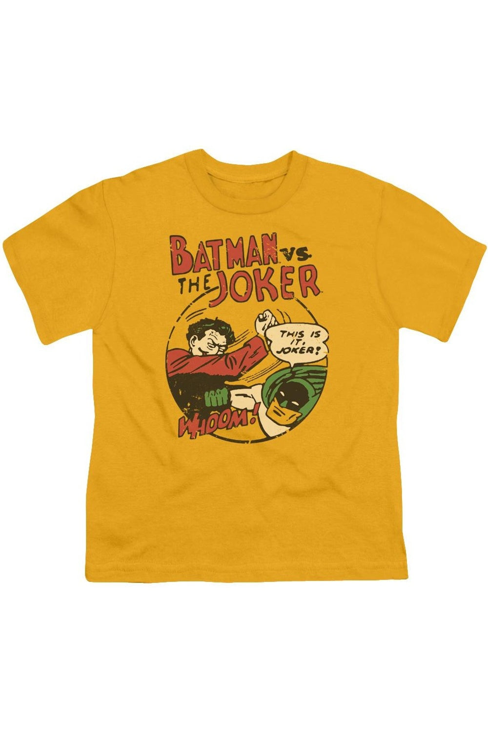 

Футболка DC Comics "Грязный бой" с коротким рукавом для детей Gildan, золотой