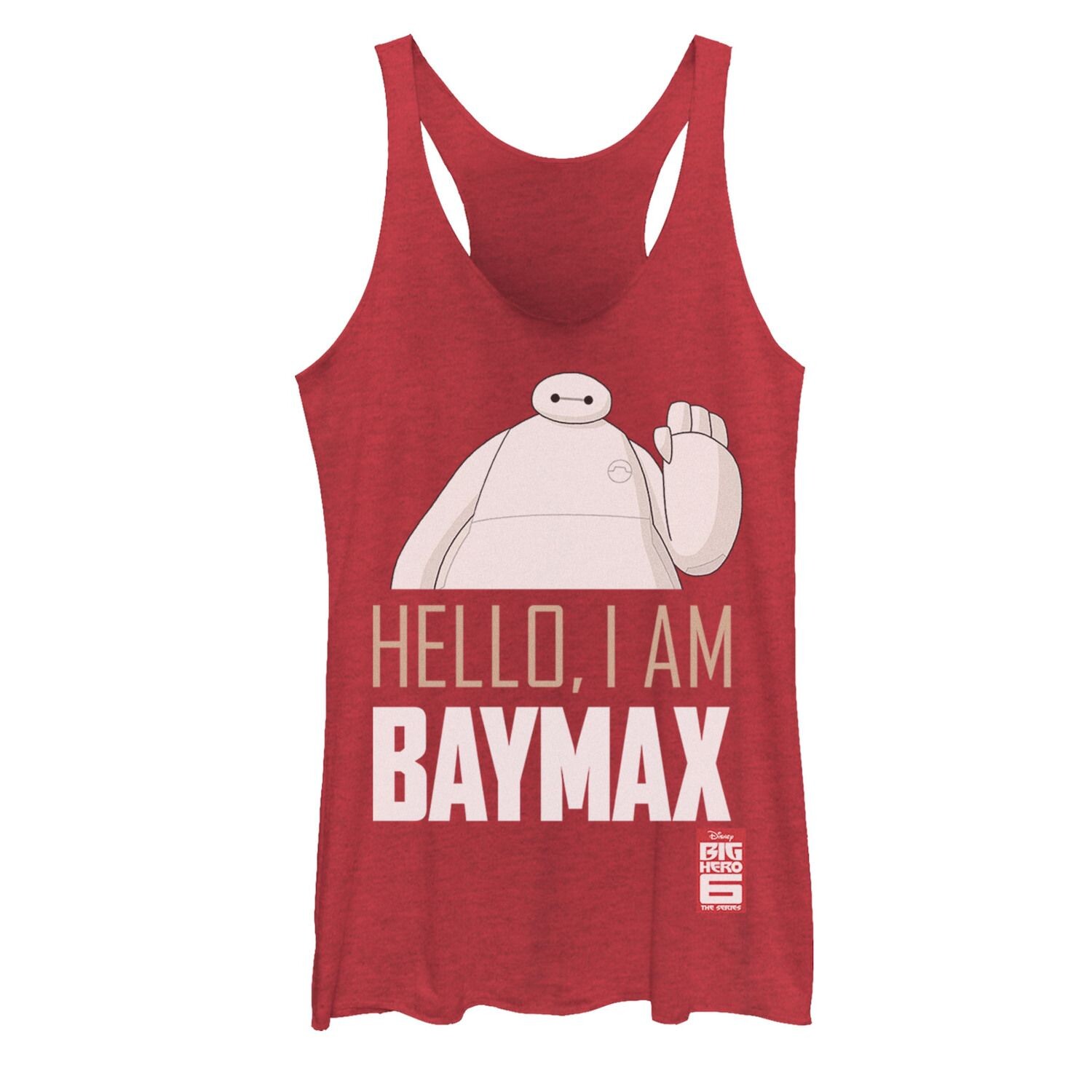 

Disney's Big Hero 6 The Series Юниорский танк Baymax Hello с графическим изображением Licensed Character