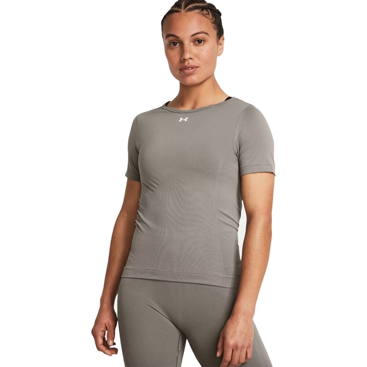 

Бесшовная рубашка со шлейфом Under Armour, цвет pewter