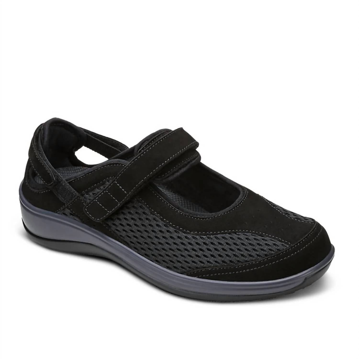 Женские туфли Sanibel Mary Jane - ширина Xxw в черном цвете OrthoFeet
