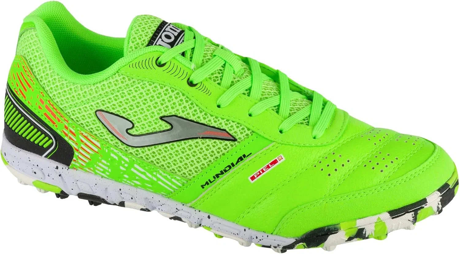Мужские кроссовки для газона Joma Mundial 2511 TF MUNS2511TF, зелено-флуоресцентные/серебристые