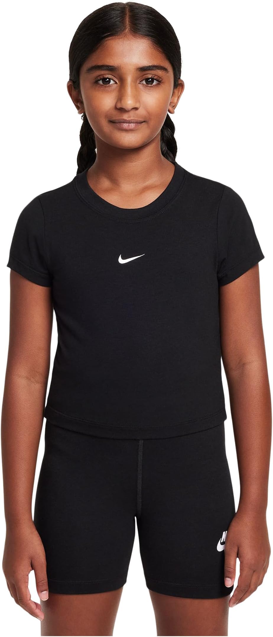 

Футболка Nike Kids Sportswear Cropped T-shirt, черный