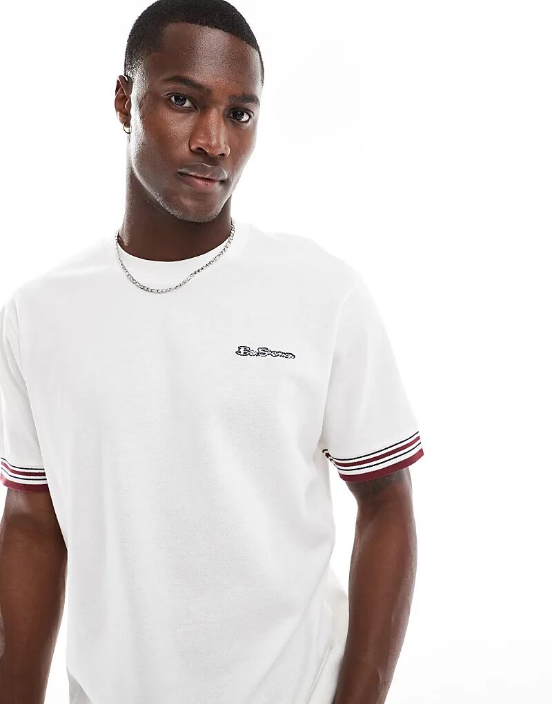 

Пикейная футболка Ringer белого цвета Ben Sherman