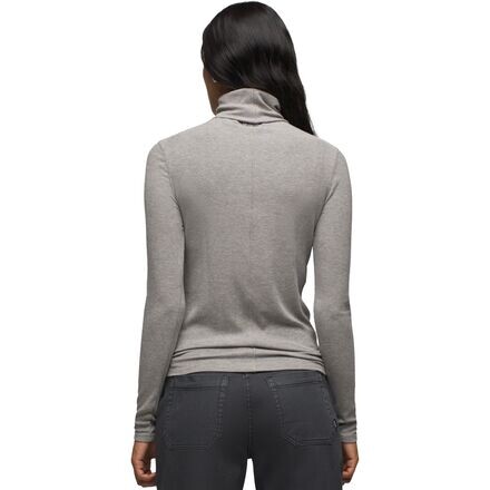 

Водолазка в рубчик тонального крема - женская prAna, цвет Heather Grey