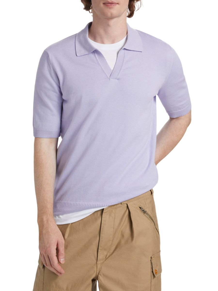 

Поло с воротником Johnny Saks Fifth Avenue, цвет Light Purple