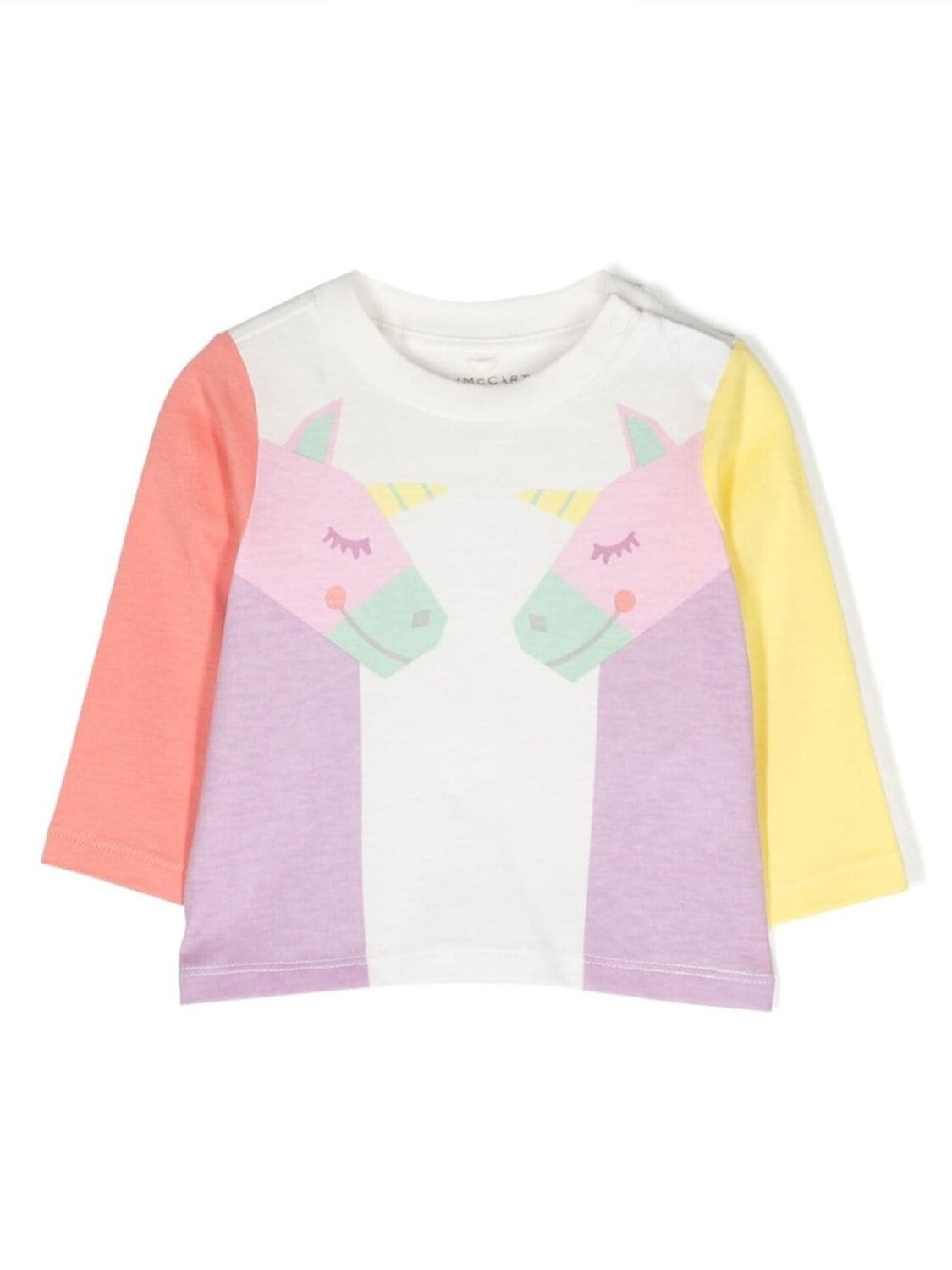 

Stella McCartney Kids graphic-print cotton top, белый