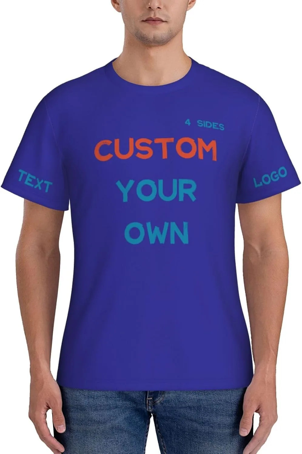 Футболка Custom с принтом на 4 сторонах для тренировок — фото 2