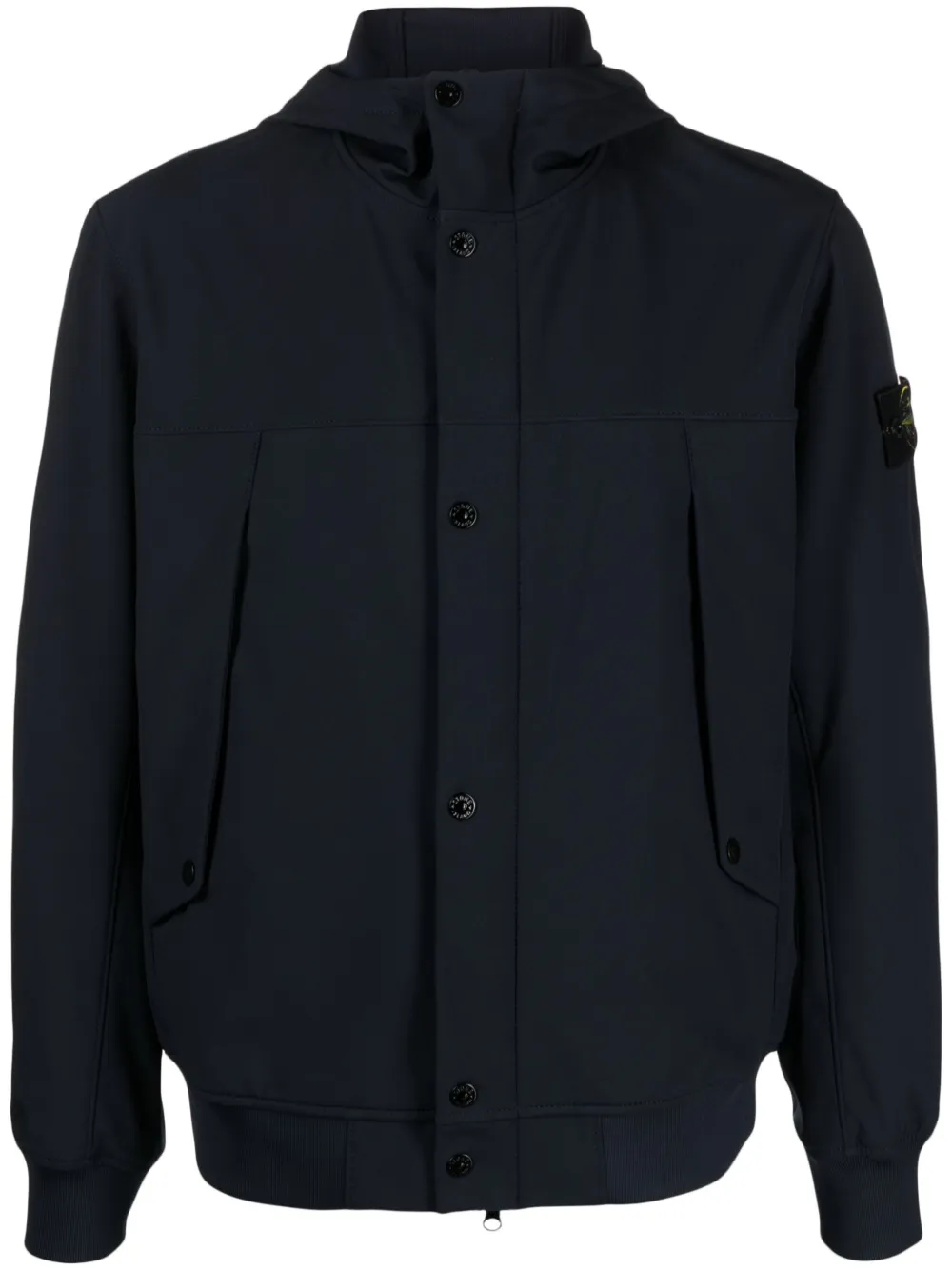 

Куртка Light Soft Shell-R с капюшоном Stone Island, синий