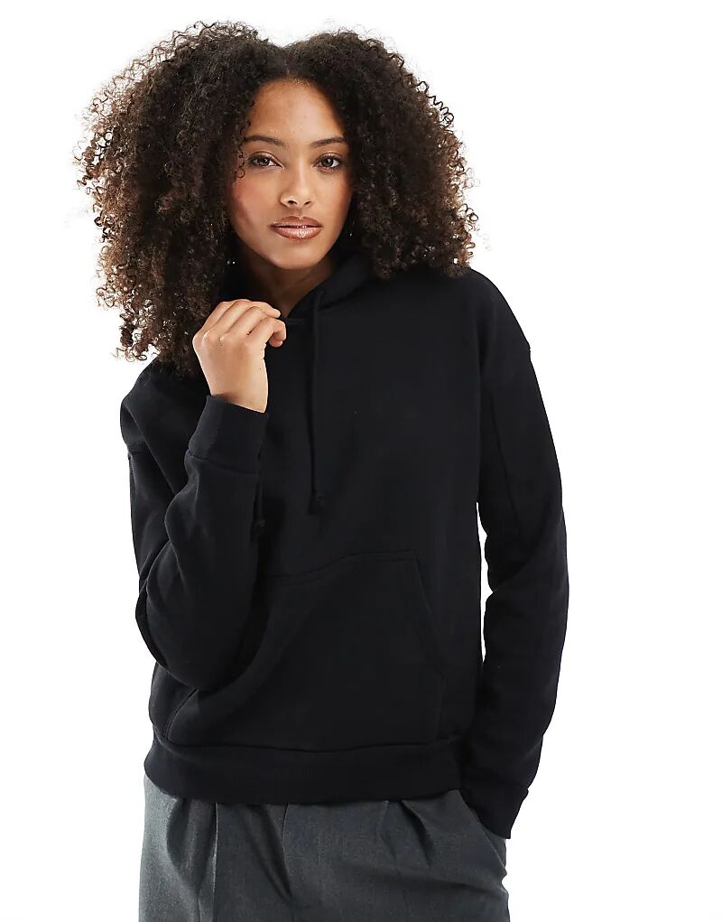 

Толстовка большого размера черного цвета Pull&Bear