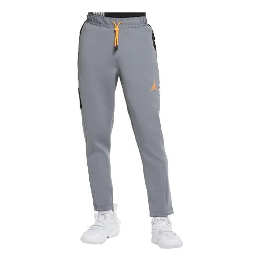 

Спортивные штаны Air Jordan Solid Color Lacing Knit Sports Long Pants Gray, серый