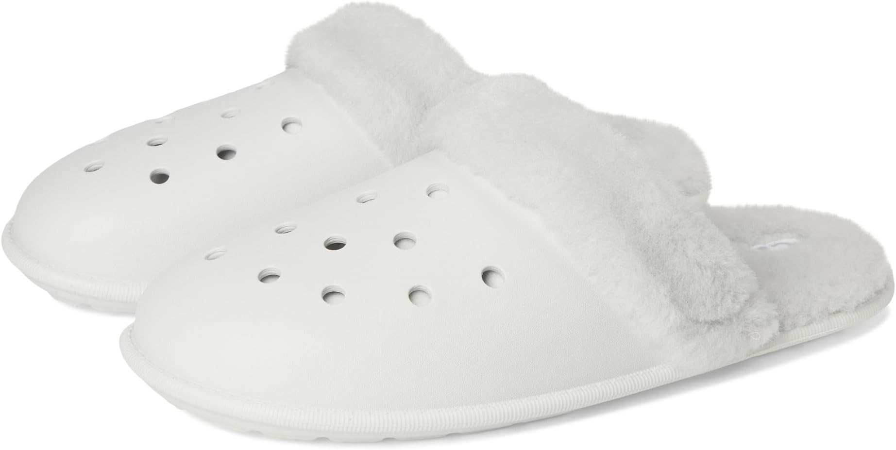 Тапочки Crocs Unisex Classic Fuzz Scuff Slippers, Moonlight