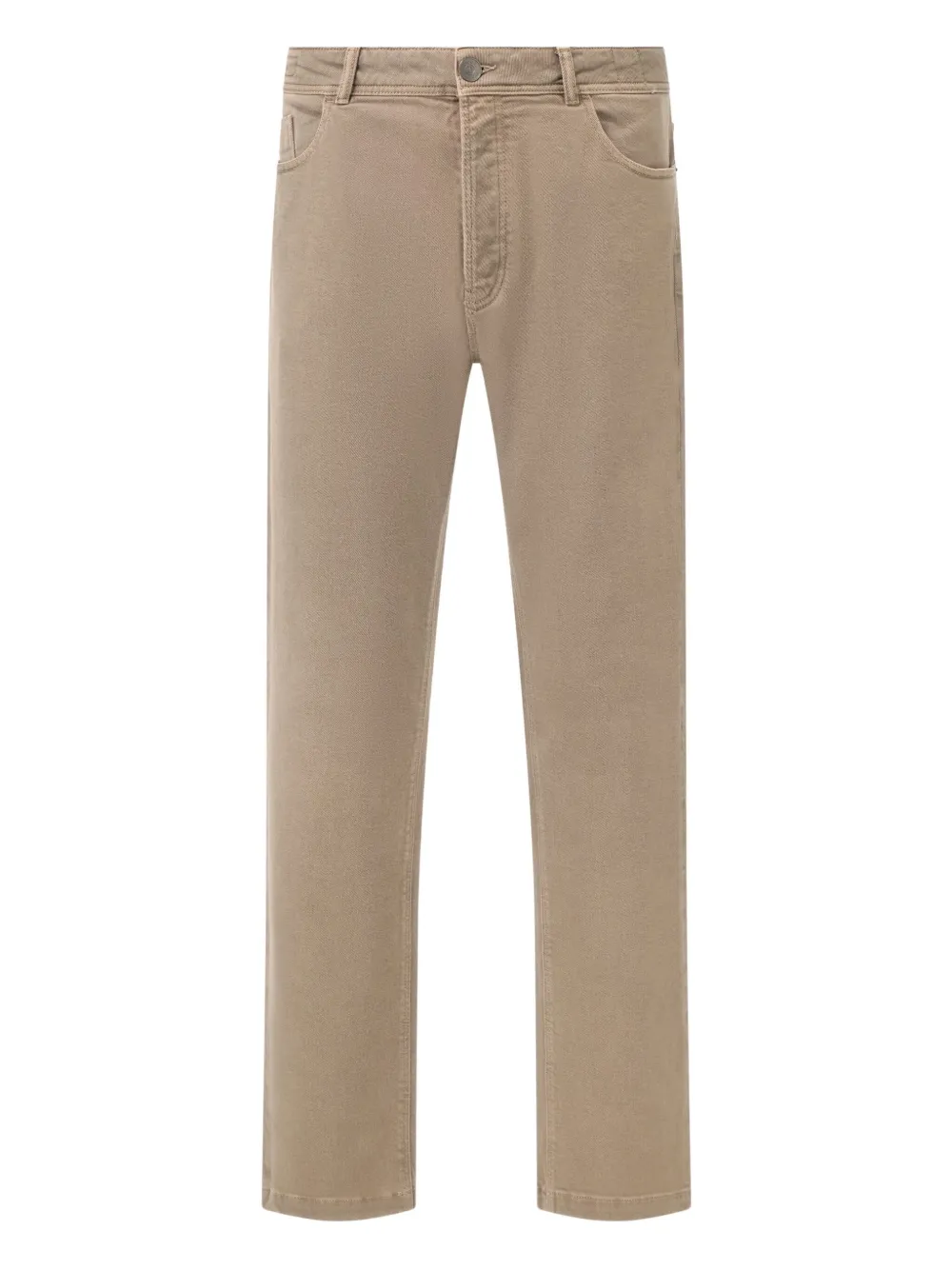 

Джинсы с нашивкой-логотипом Boggi Milano, бежевый