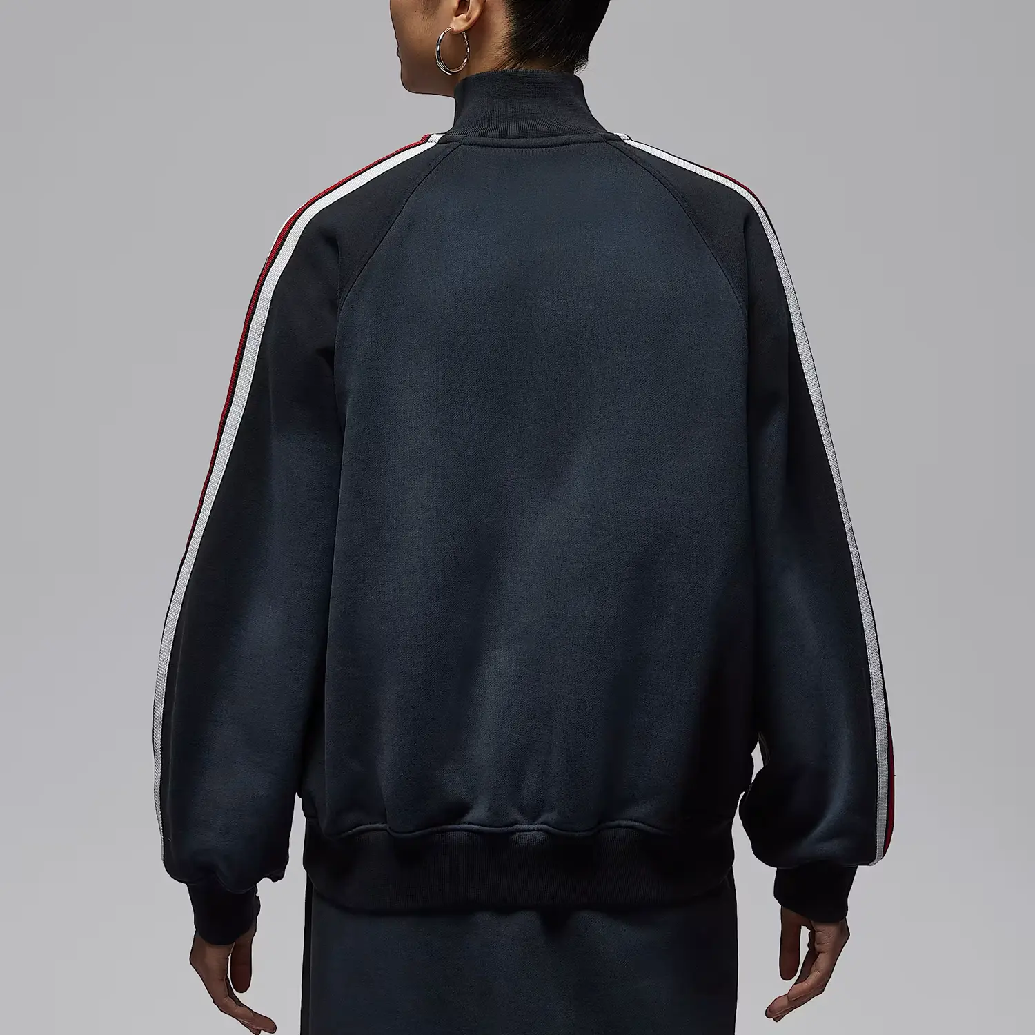 Куртка Flight Fleece женская Jordan, черный/темно-smoke серый — фото 4