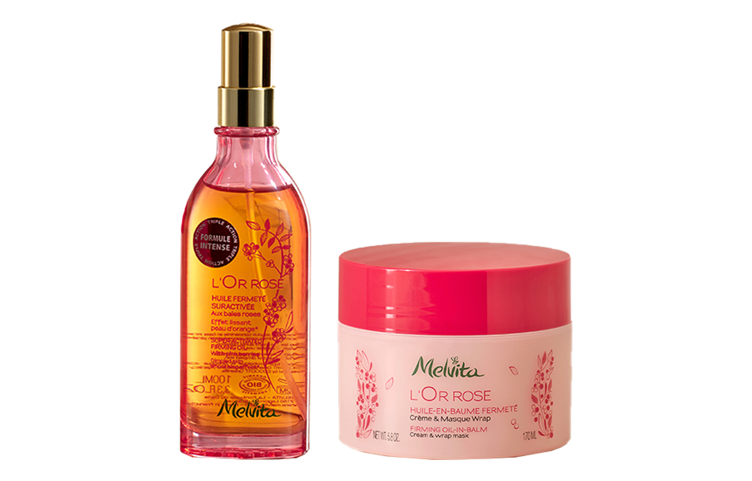 

MELVITA Набор для ухода Pink Pepper Oil Beauty Tightening Cream с ароматической увлажняющей функцией 100мл+170мл