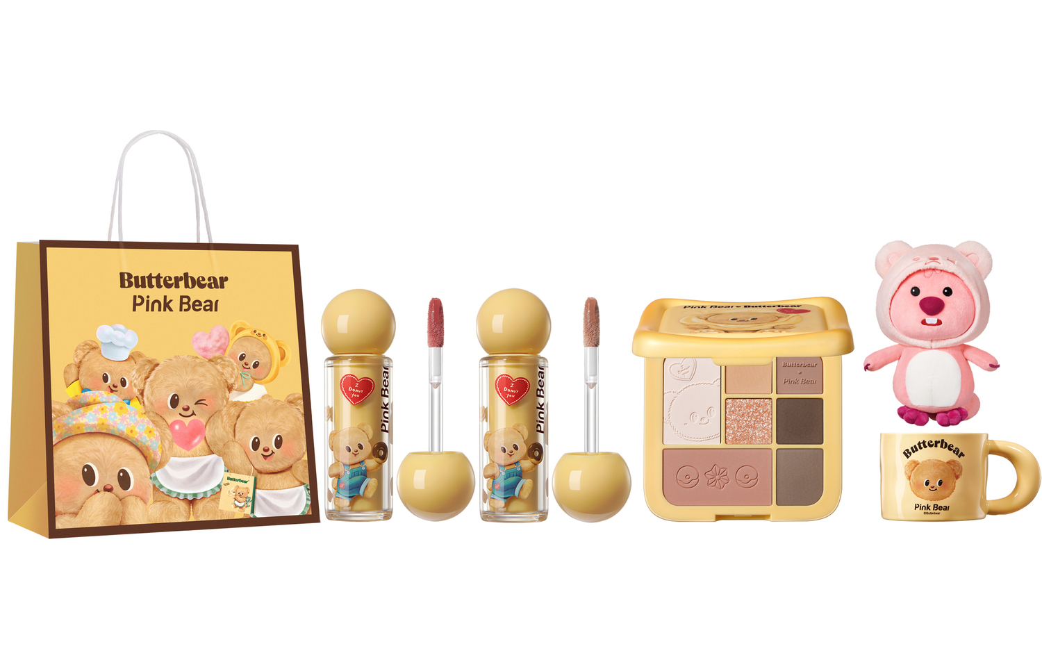 

Набор косметики для женщин Pink Bear, N04+N11+Eye Shadow 01 (Doll Set)