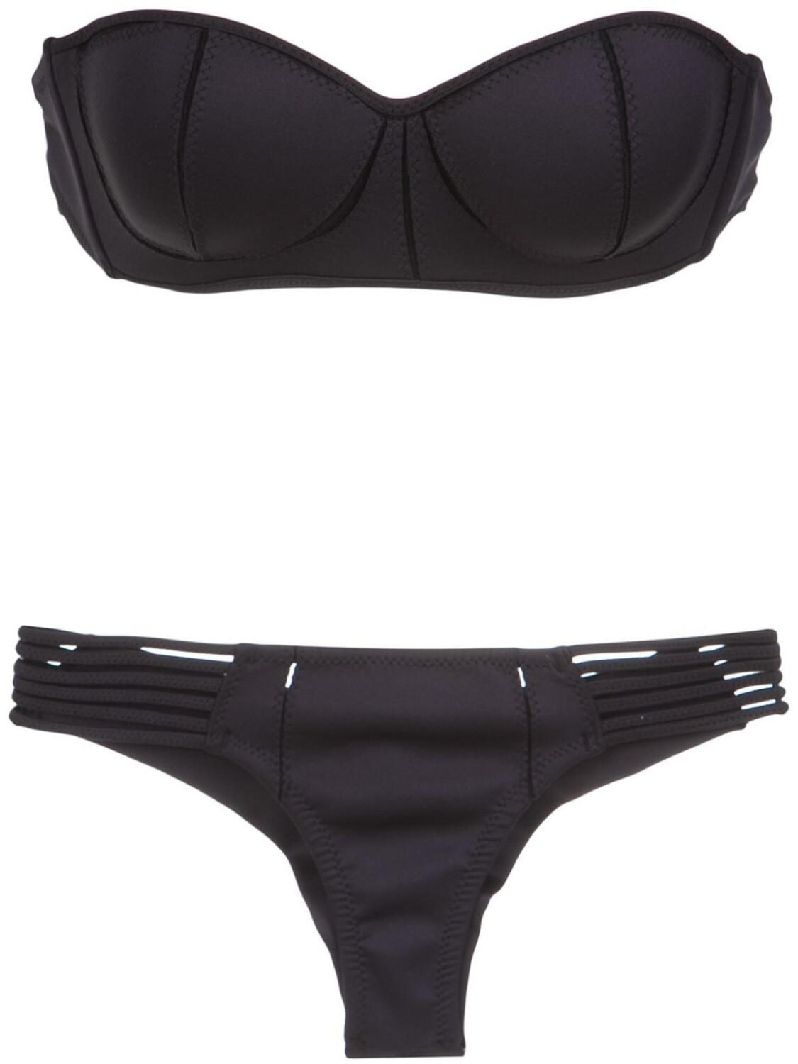 

Amir Slama strapless bikini set, черный
