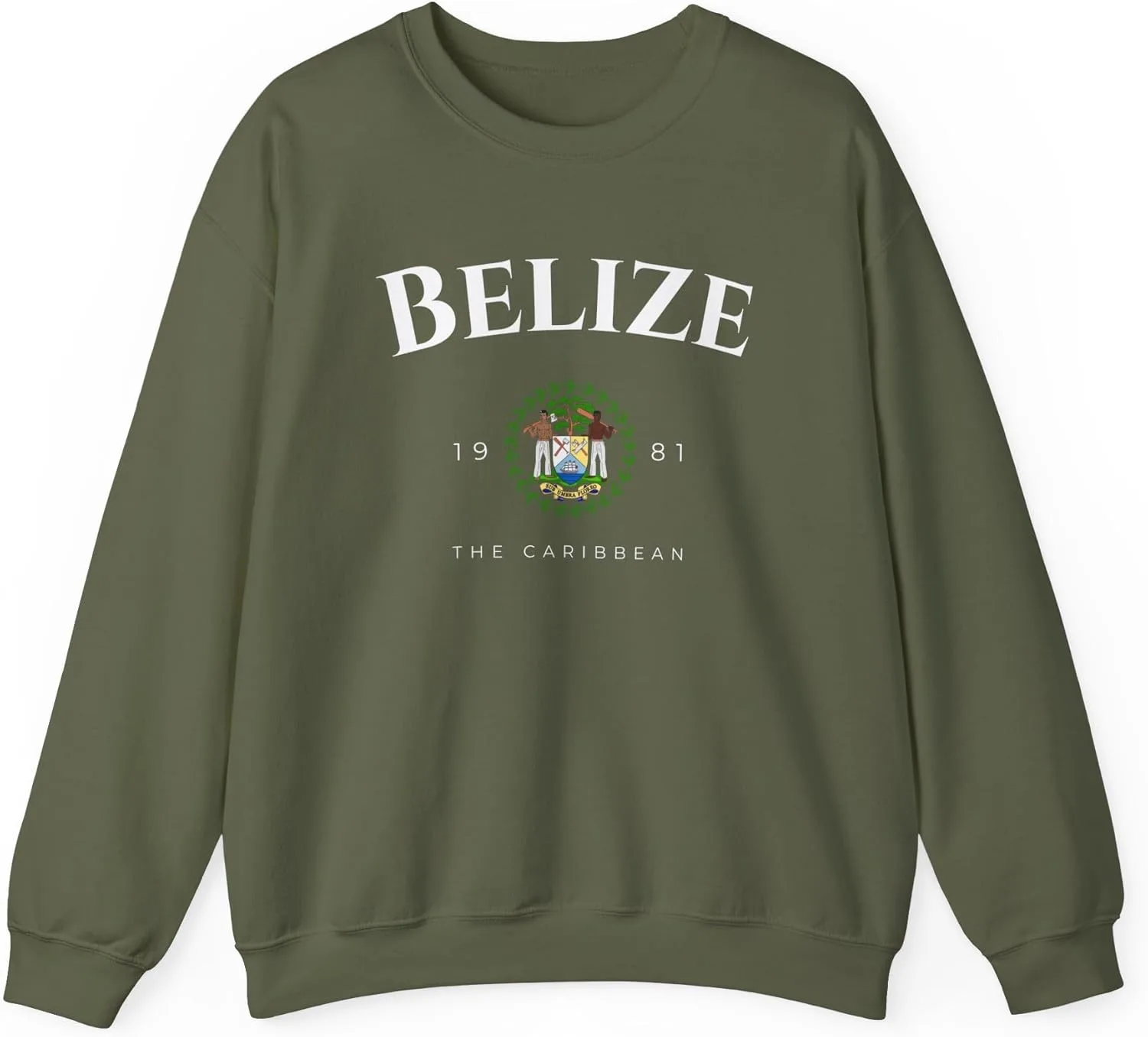 

Толстовка Unisex Heavy Blend Belize The Caribbean с гербом