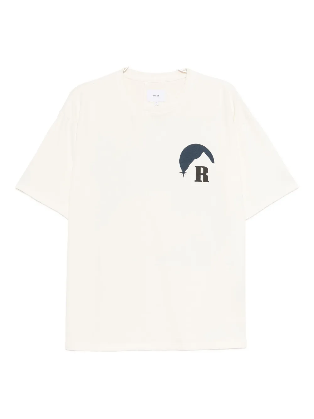 

Футболка с рисунком гор RHUDE, нейтральный