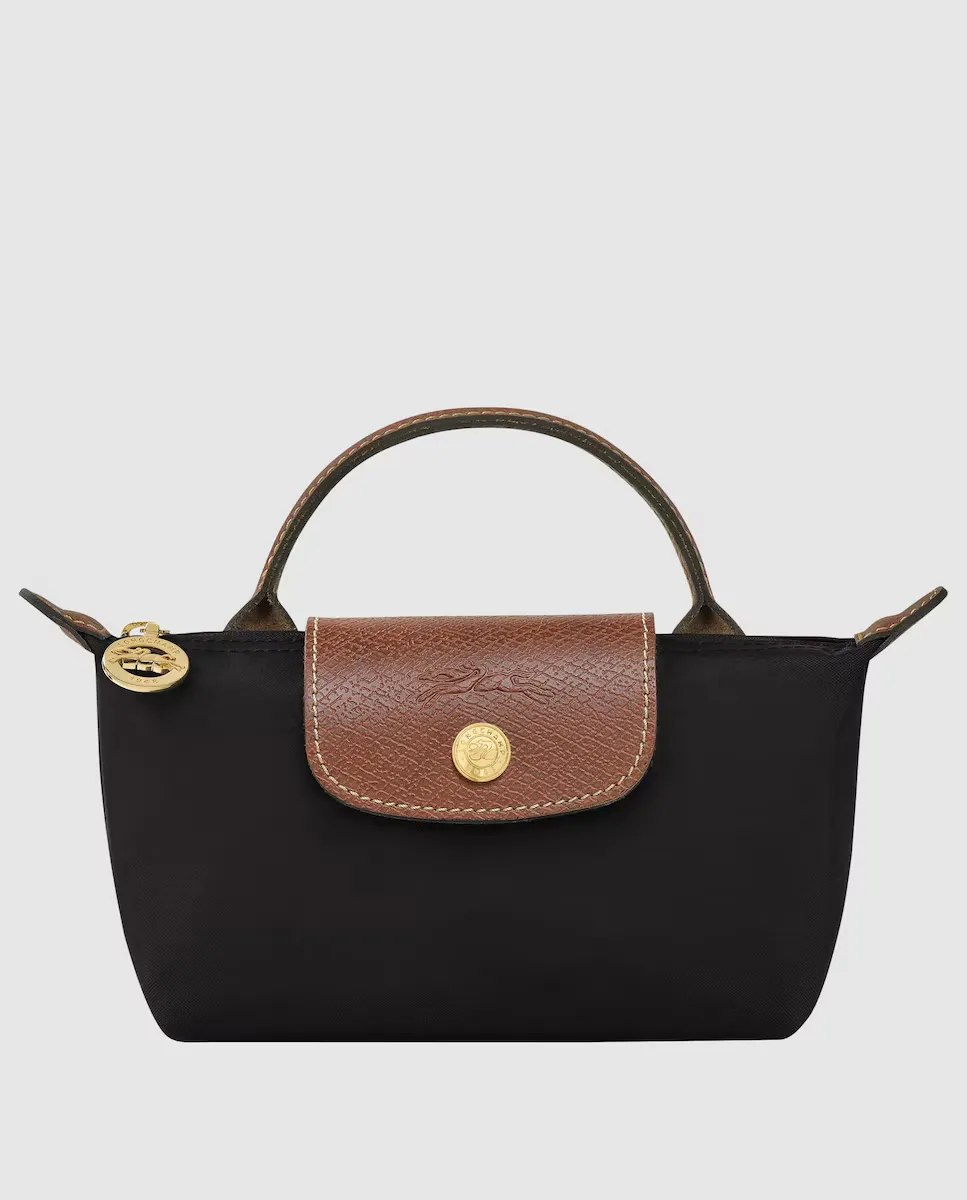 

Маленькая большая сумка-тоут Le Pliage Original на молнии Longchamp, черный