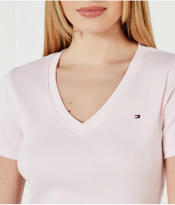 Футболка Коди Slim fit Tommy Hilfiger, розовый — фото 4