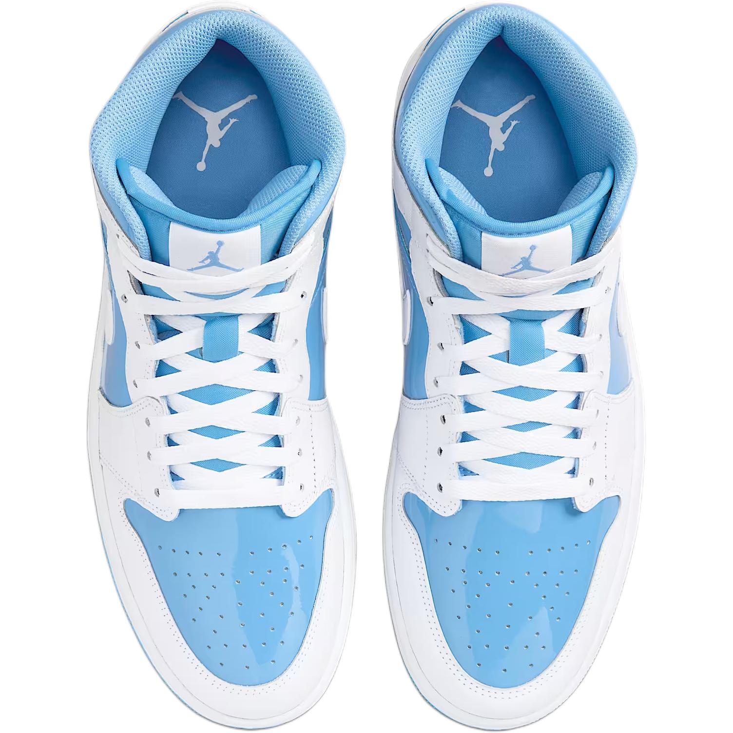 Jordan Кроссовки Air 1 High top Kids Lifestyle синий белый для подростков — фото 4