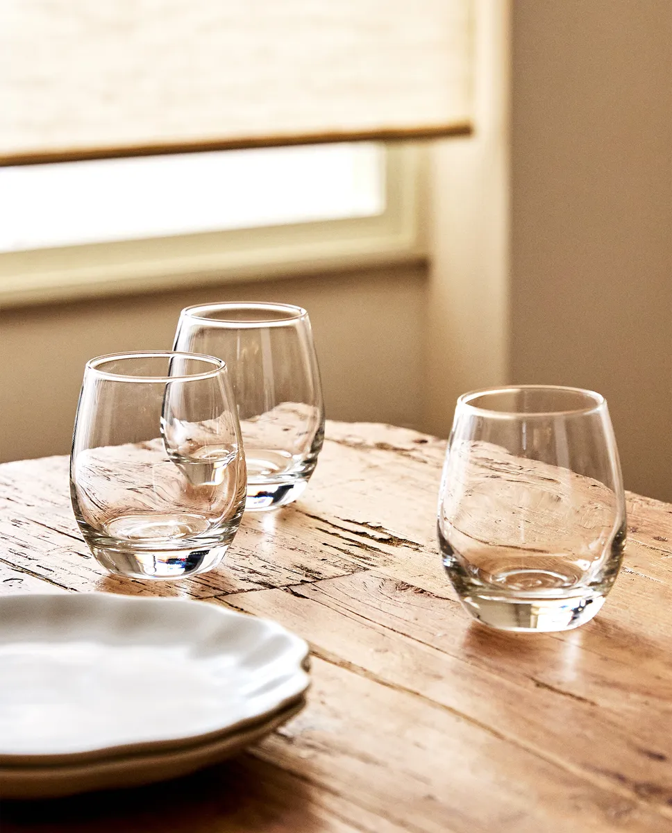 

Упаковка округлых стеклянных стаканов (3 шт.) Zara Home, прозрачный