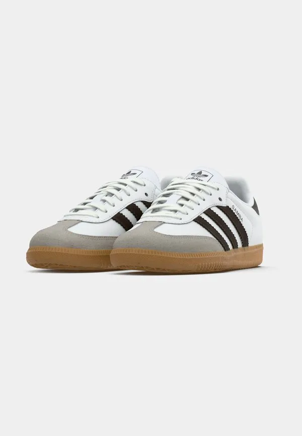 Кроссовки samba унисекс Adidas Originals, Footwear White/Aurora Coffee/Clear Granite — фото 3