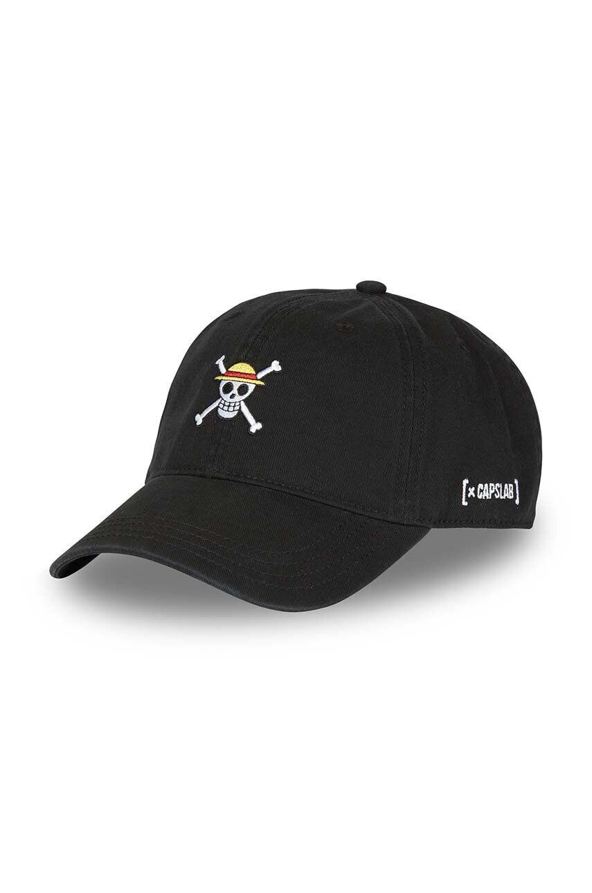 

Хлопковая бейсболка Capslab x One Piece, черный